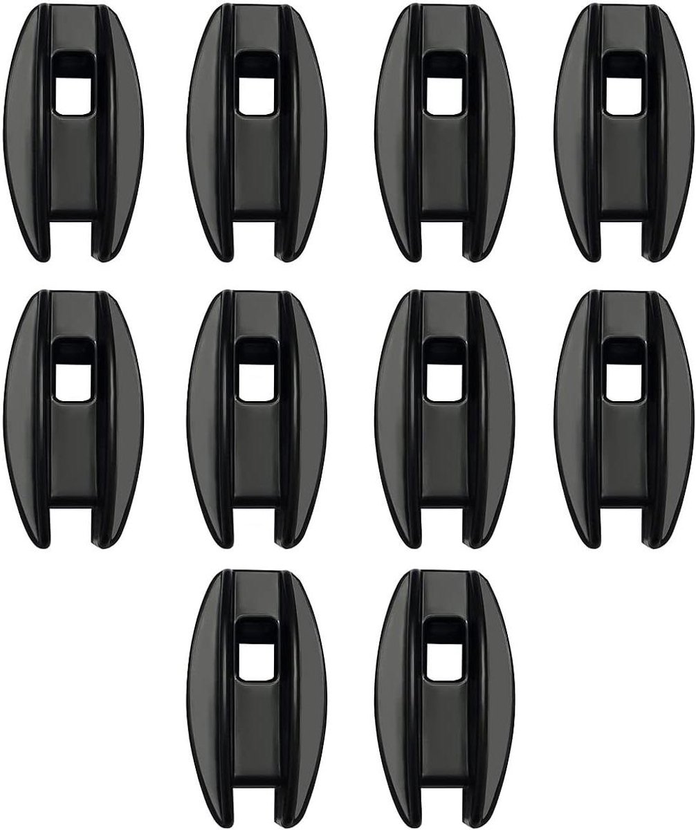 Hoekpaal Isolator 10 Stuks - Elektronische Hek Isolator - Weerbestendig - Regenbestendig - Zwart .