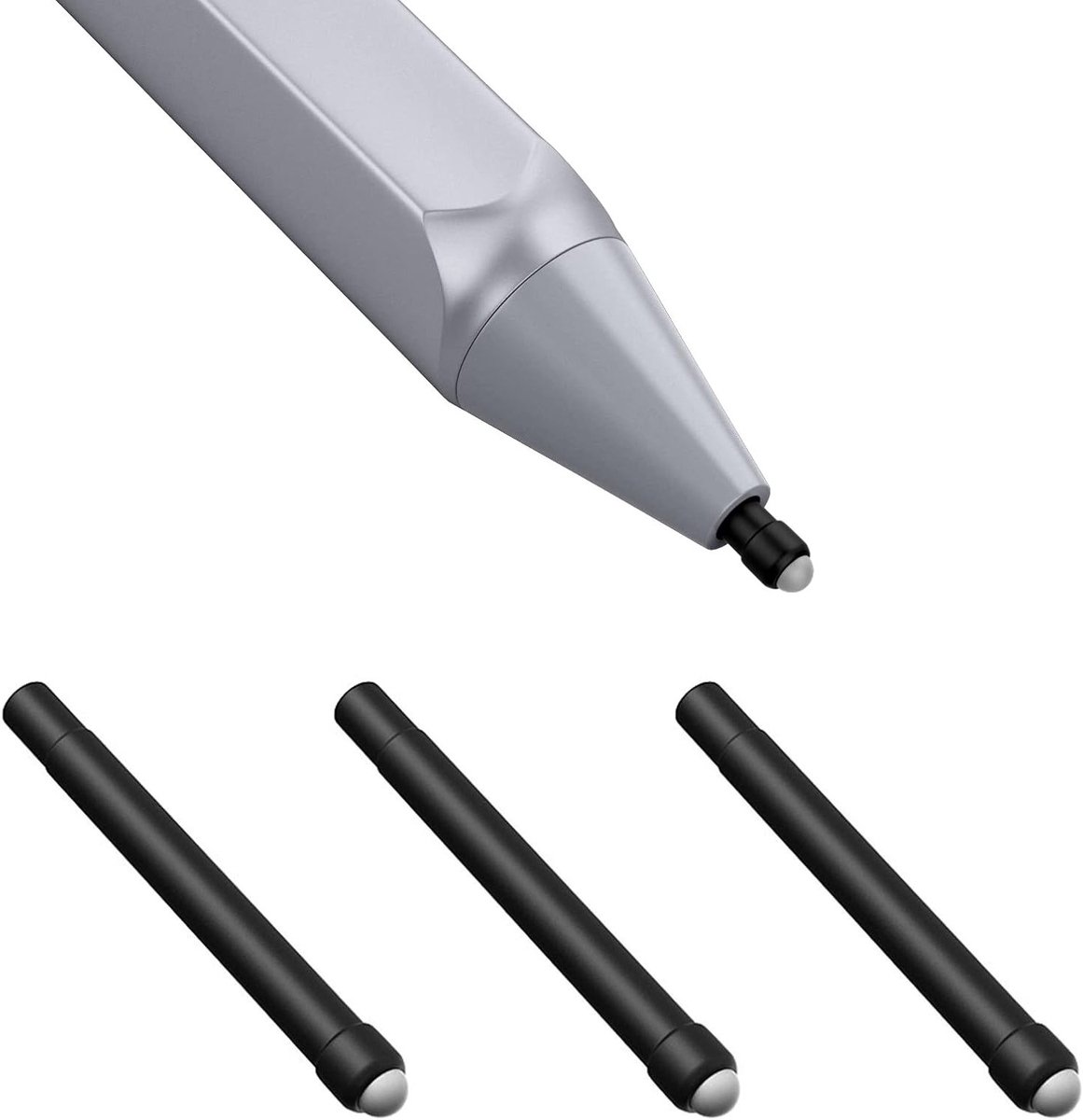 Set van 3 Vervangende Surface Pen Pennen - Compatibel met Surface Pro 2017 en Surface Pro 4, Inclusief 3 x HB Pen Navullingen voor Creatieve Professionals