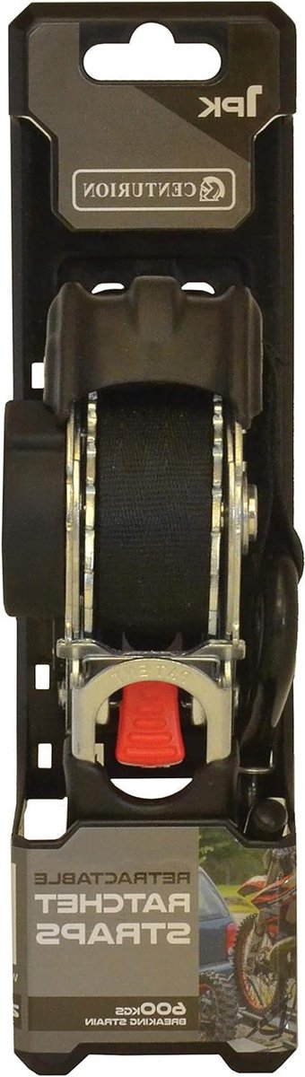 Ratel Spanband - Spanband met haak - Lading Zekeren - Eenvoudige Aanscherping - 3m x 25mm - Zwart
