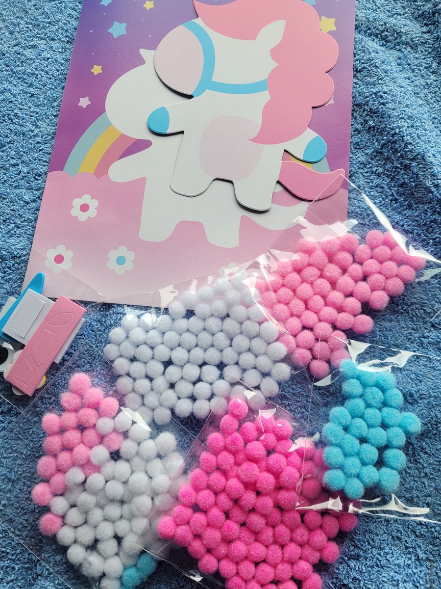 Pompom art Unicorn