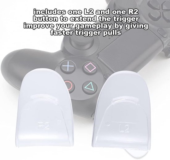 Trigger Extenders - Knop Verlengstukken - Verbeteren Gameplay - Antislip Ontwerp - 2 stuks - Transparant — afbeelding 3