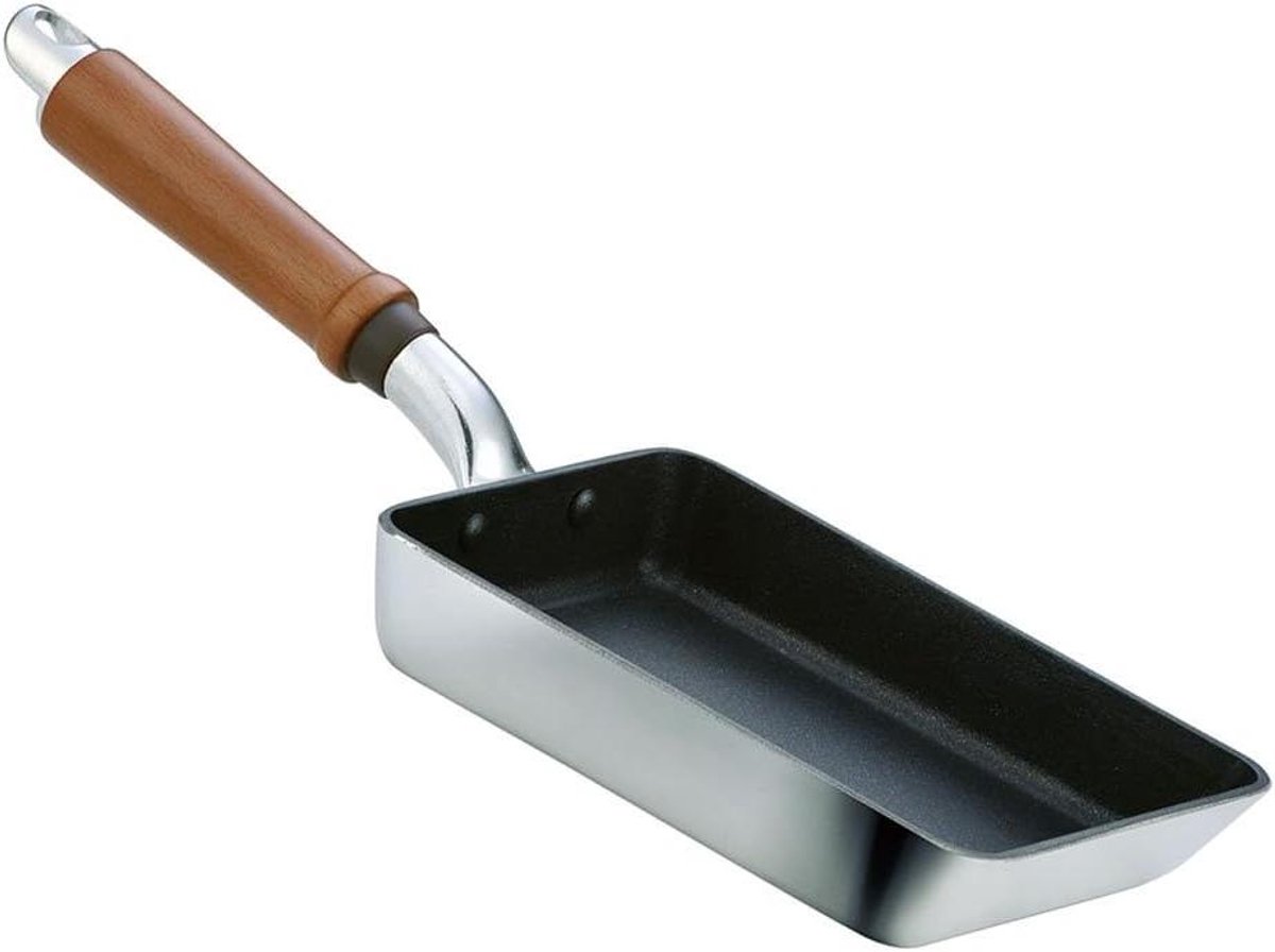 Omeletpan - Koekenpan - Ontbijt Maken - Antikleeflaag - 19 x 13 cm - Zwart