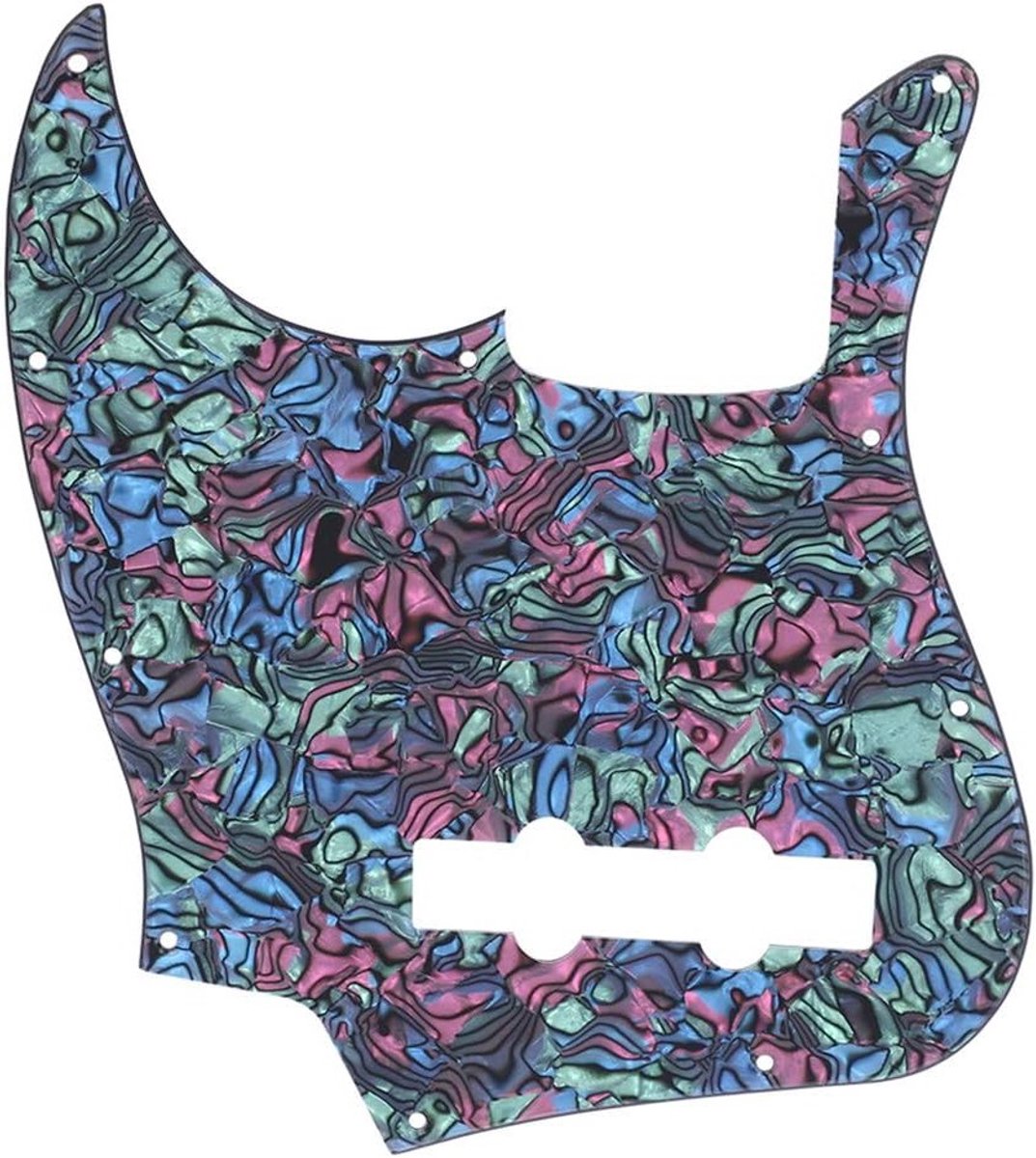 Jazz Bass Pickguard Vervanging met Abalone Stijl, Geschikt voor Single Humbucker en Decoratieve Accenten voor Elektrische Bassen