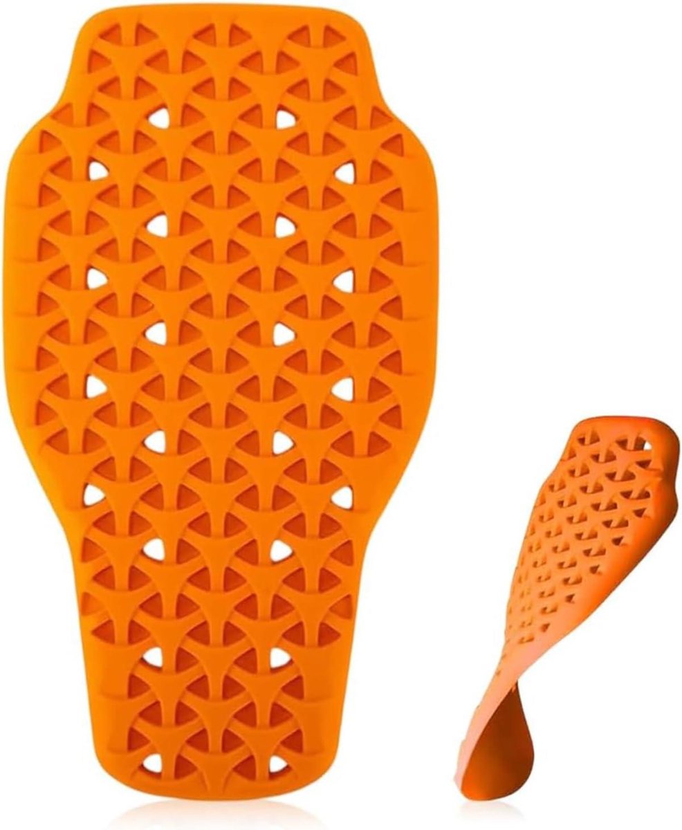 Motorfiets Rugbeschermer - Rugprotector Motorjas - Veilig Motorrijden - CE Level 1 Gecertificeerd - 42 x 23 cm - Oranje