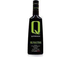 Quattrociocchi - Olivastro Extra Vierge Olijfolie – Intens & Kruidig – Koudgeperst – Premium Italiaanse Olijfolie – Bekroond (100/100) – Perfect als Finishing Oil