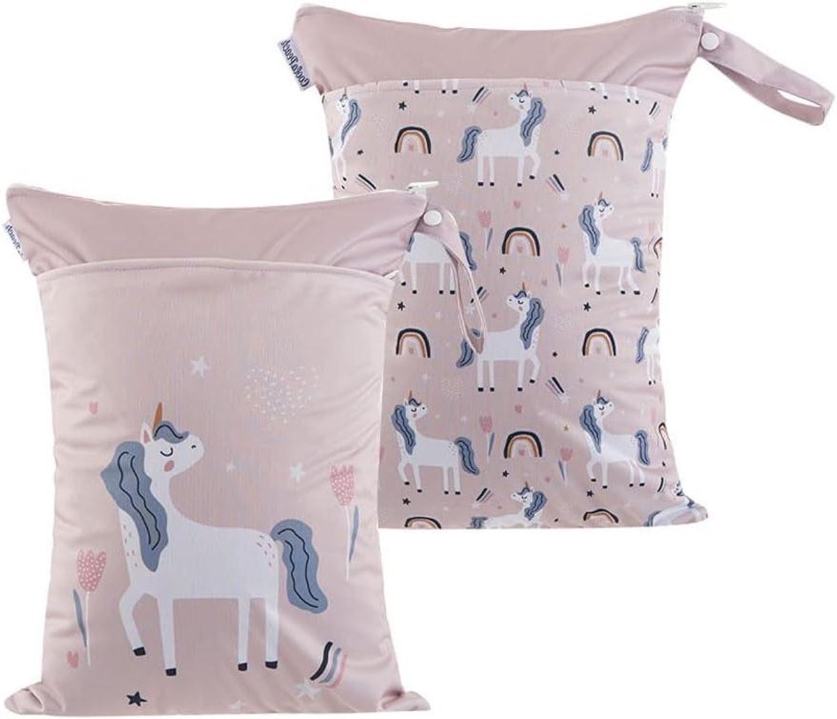 Natte Droge Luiertas - Baby Organizer Tas - Babyartikelen Opbergen - Dubbele Rits Organizer