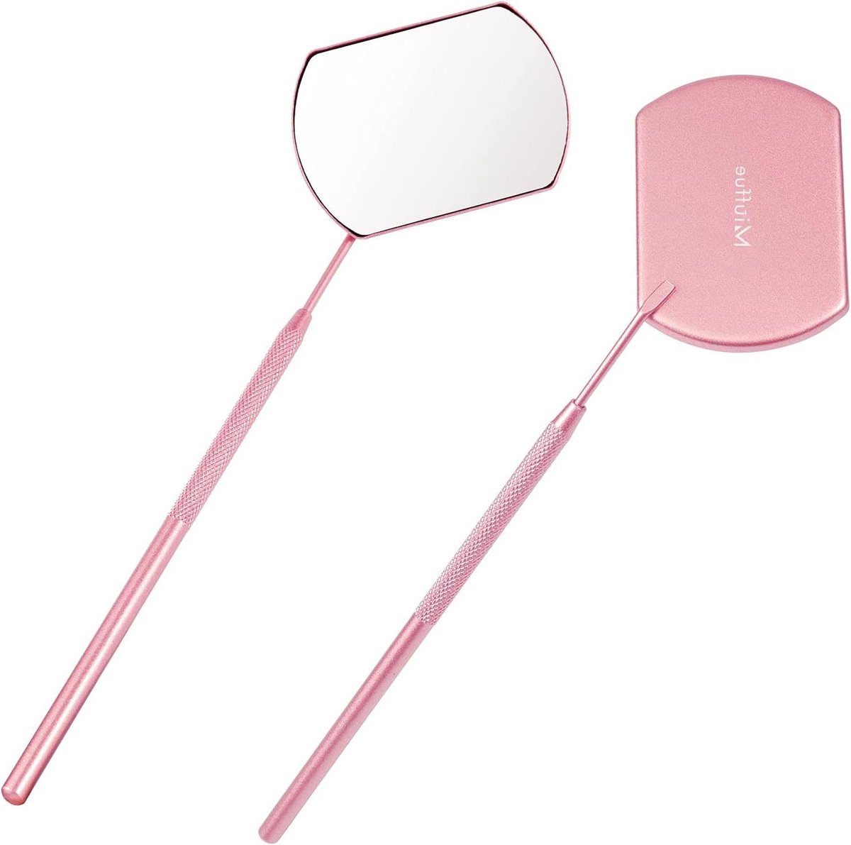 Wimperspiegel - Make-upspiegel Inspectiespiegel - Wimperverlengingen Controleren - 60mm Extra Grote Spiegel - 60 mm - Roze