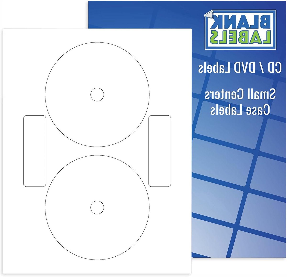CD DVD Labels - Media Etiketten - Labels Printen - Kleine Middenstijl - 100 Stuks - Mat