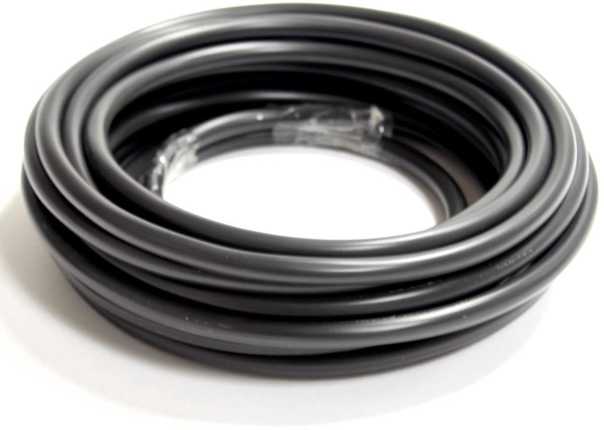 PVC Elektriciteitskabel - Stroomkabel Installatiekabel - Elektrische Installaties - BASEC Goedgekeurd - 25 Mm - Zwart