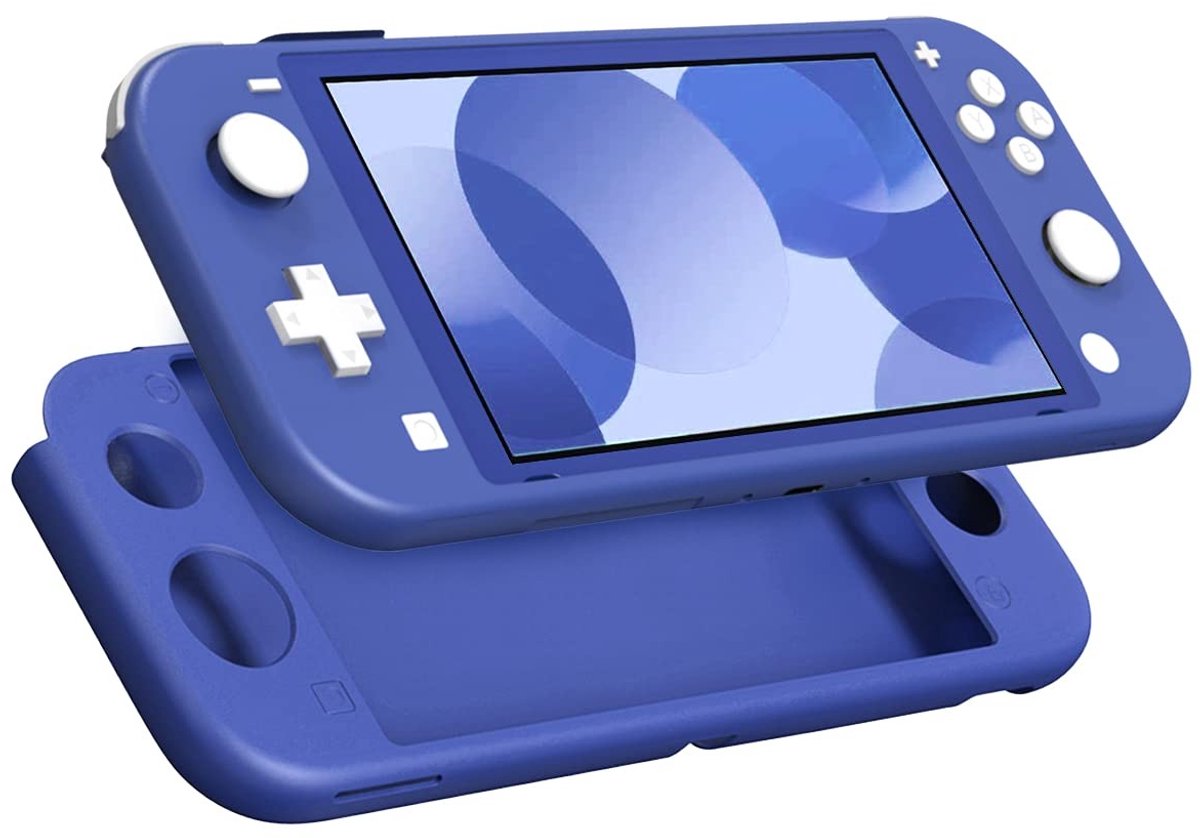 aladdien - Beschermhoes Nintendo Switch Lite - Siliconen - Duurzaam en Krasbestendig - Blauw - Accessoires voor Switch Lite - Geschikt voor Nintendo..