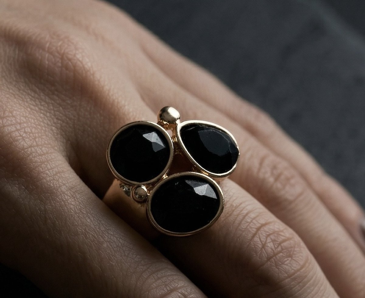 Vibe - Spectrum Black- zwart - goud - one size - juweel - geschenk - verjaardag - accessoires
