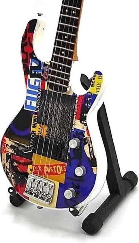 Miniatuur replica Punk Bass basgitaar - Flea - Red Hot Chili Peppers
