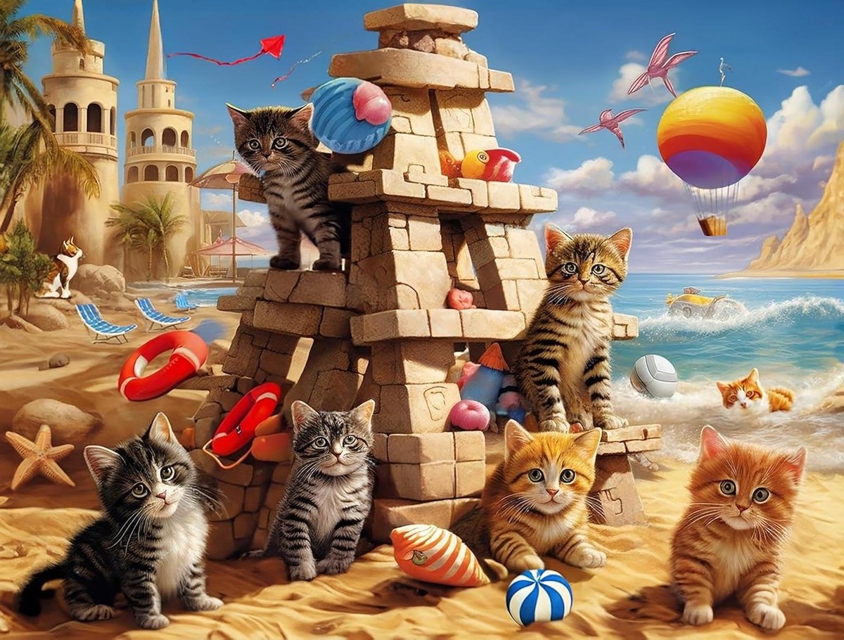 Puzzels 300 stukjes - Legpuzzel volwassenen kinderen - Ontspannend tijdverdrijf - Gedetailleerde afbeelding - 51 x 34 cm - Meerkleurig