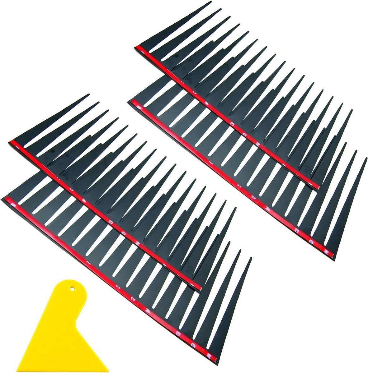 Decoratieve 3D Wimpers voor Auto - 2 Paar Zwarte Auto Stickers, Grappige Voertuig Versiering, Auto Accessoires en Body Stickers