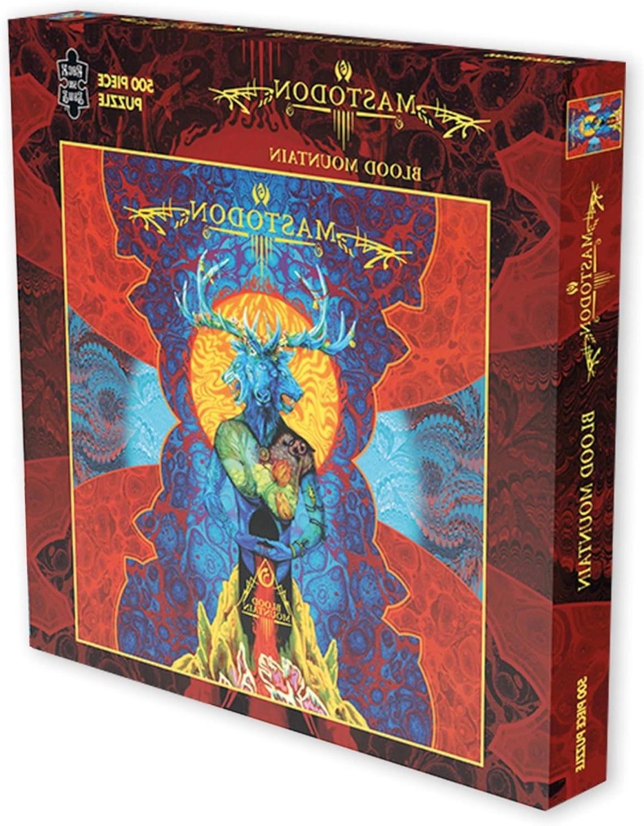 Mastodon Puzzel - Legpuzzel Album - Ontspannen Hobby - Officieel Gelicentieerd - 500 Stukjes - Rood