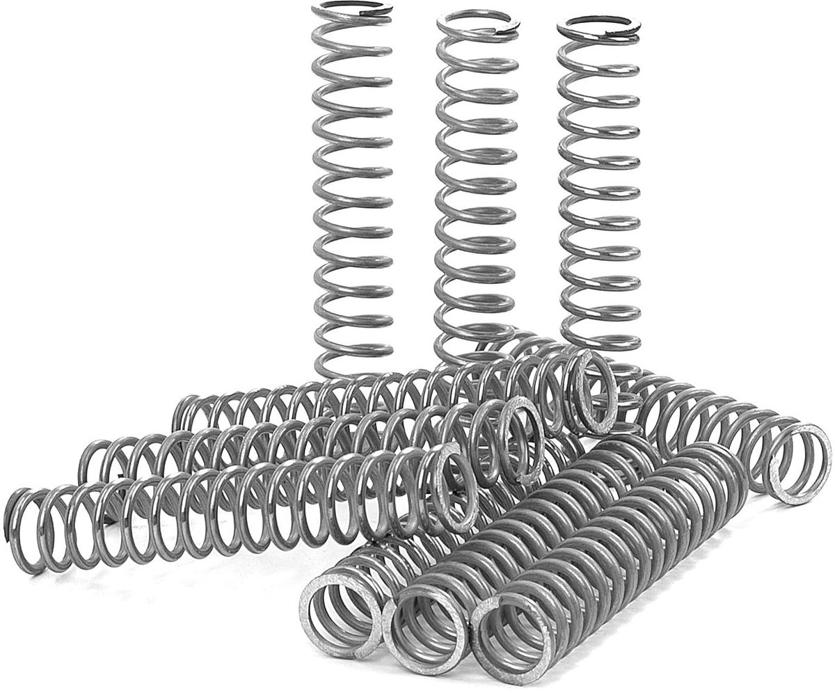 Drukveren Roestvrij Staal - Compressieveren Metalen - Mechanische Toepassingen - Hoge Elasticiteit 70mm - 10 stuks - Zilverkleurig