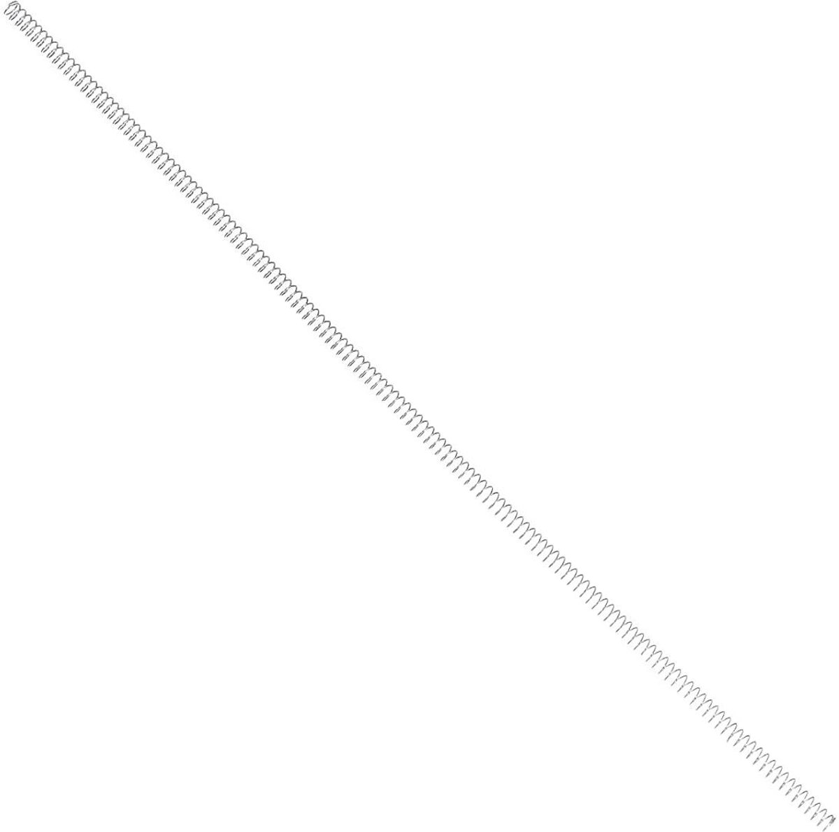 Drukveer Roestvrij Staal - Verlengveer Compressieveer - Huisreparaties Laden - Corrosiebestendig Materiaal - 305 mm lengte 5 mm diameter - Zilverkleurig