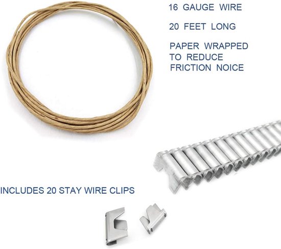 Veren Reparatie Kit - Bank Herstel Set - Meubels Repareren - Gelegerd Staal - 20ft Draad - zilver van Merkloos — afbeelding 4