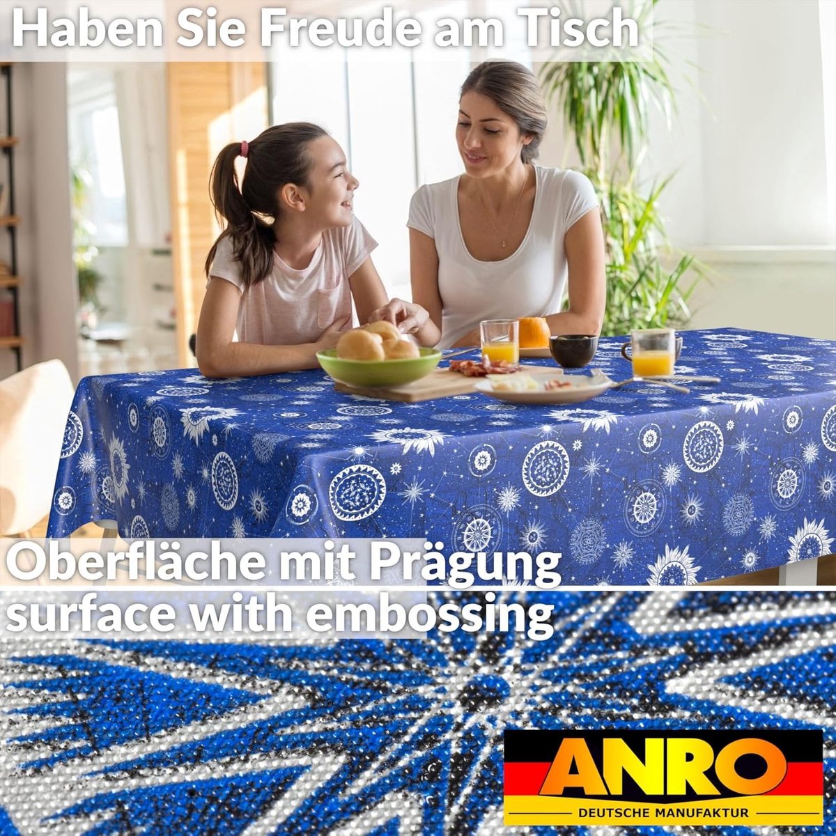 Tafelkleed - Tafelzeil - Bescherming Tafel - Waterafstotend - 260 x 140 cm - Astrologie