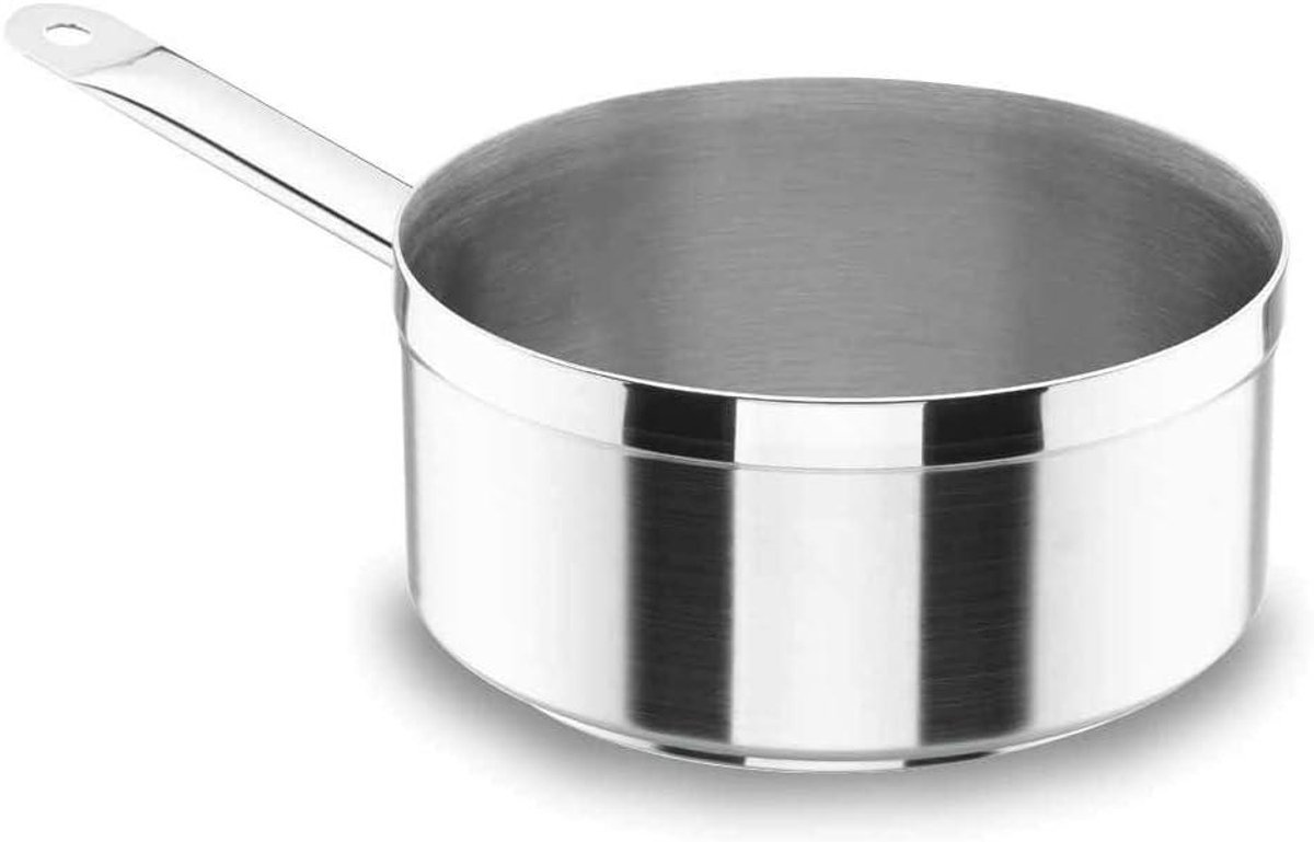 Steelpan Chef Luxe - Kookpan - Koken en Bereiden - Roestvrij Staal - 20 cm Diameter - Zilver