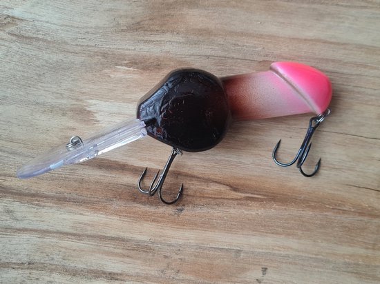 Rospo outdoor - Penis plug Crankbait - Roofvis- 14 cm- 27 gram met 2 dreggen. — afbeelding 4