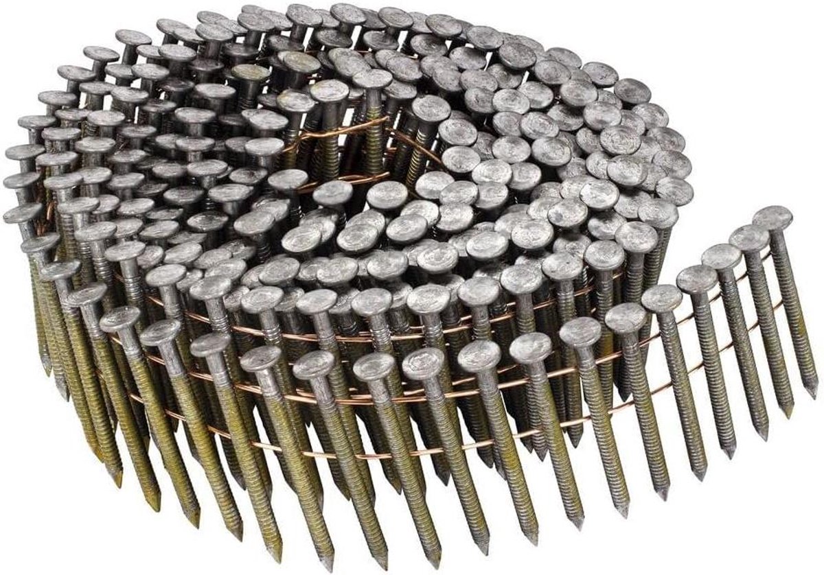 Ronde Kopnagels - Nagels op Spoel - Bevestigen van Materialen - Ontworpen voor Professionals - 6-delige set - Glanzend