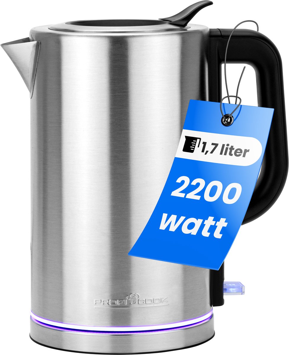 ProfiCook WKS 1321 - Waterkoker - 1.7Liter - RVS