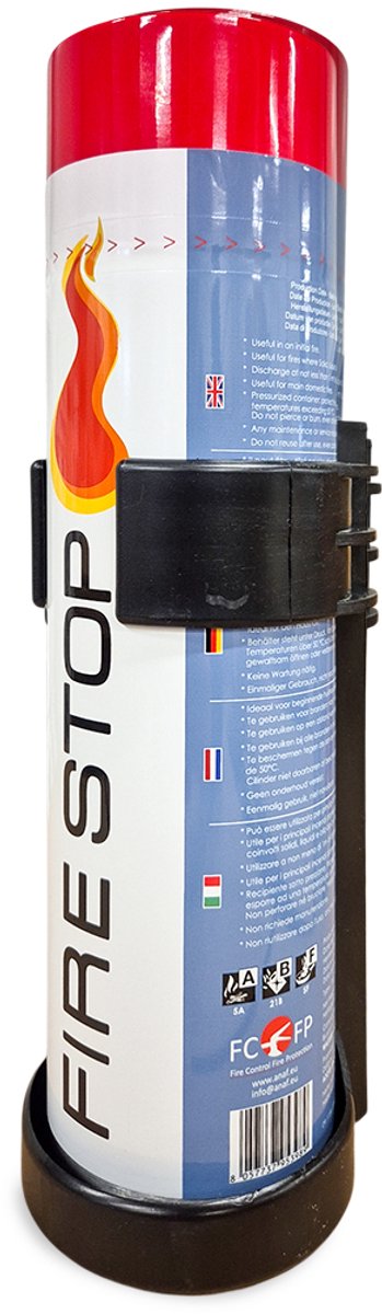 Firestop Sprayblusser 600ml ABF - Inclusief wandbeugel - Compacte schuimblusser