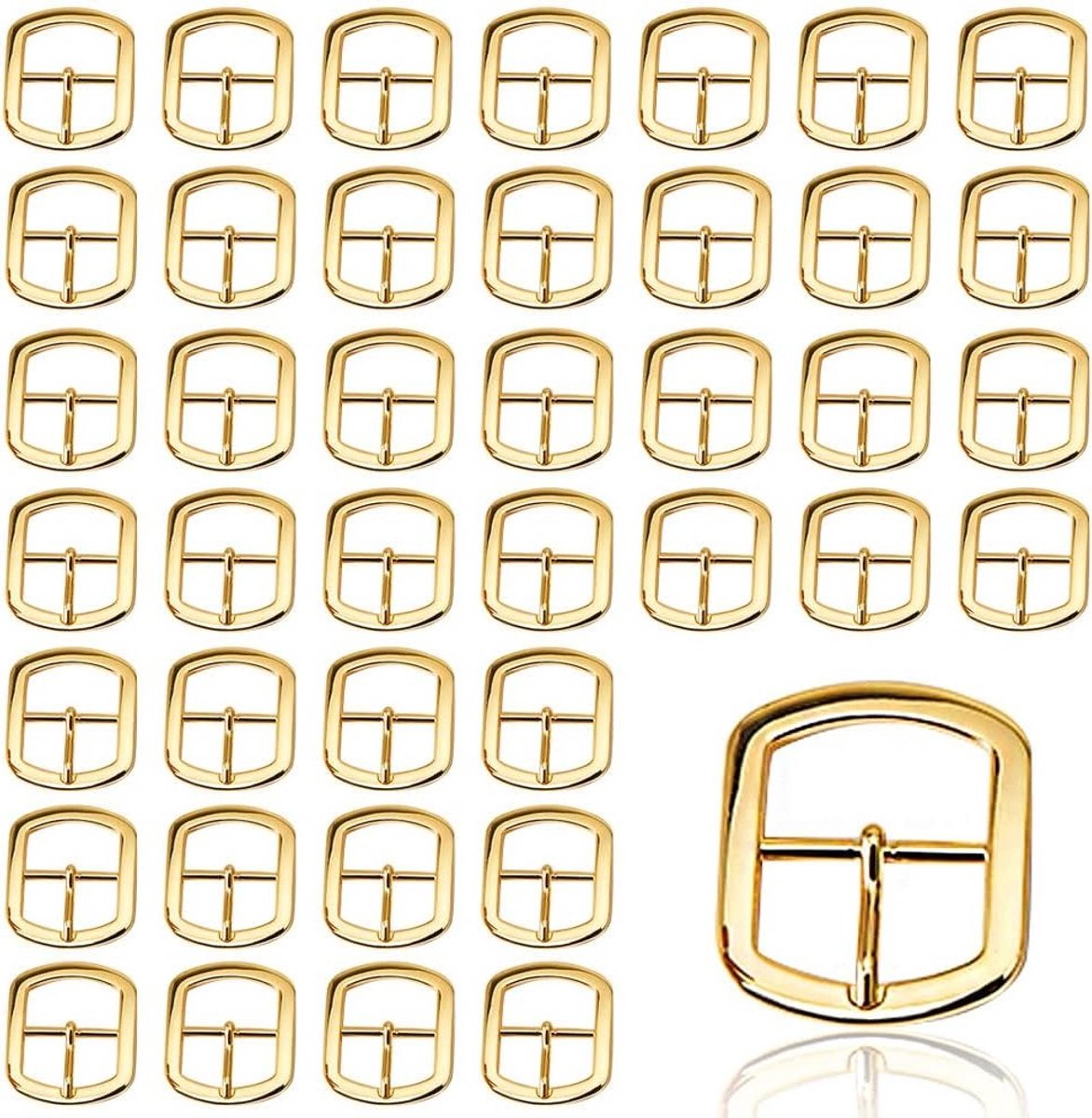 Set van 40 metalen gespen van 12 mm voor manchet, tas, accessoires en schoenen