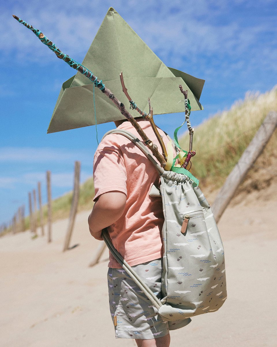 Fresk Zwemtas Jongens - Gymtas - Waterafstotende Strandrugzak voor Kinderen - Zwemzak met Ophanglus - 38 x 27 cm - Groen - Crocodile — afbeelding 8