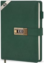 Systemyze Dagboek Volwassenen met Slot en Code – Hervulbaar – Journal – A5 – Groen