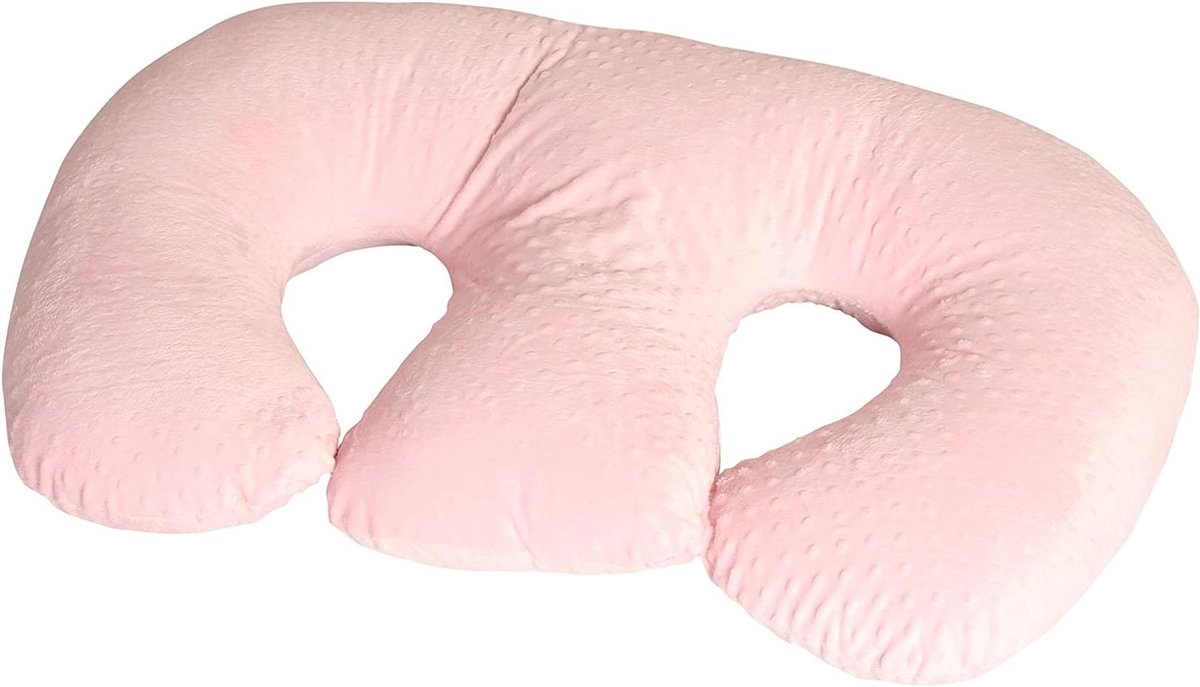 Twin Z Pillow Cover - Kussenhoes L-vorm - Babyverzorging - Afneembaar en wasbaar - 1 Stuks - Roze
