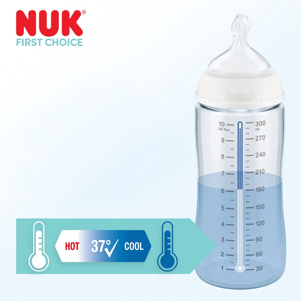 NUK First Choice babyfles 300ml temperatuurcontrole - Zuigfles