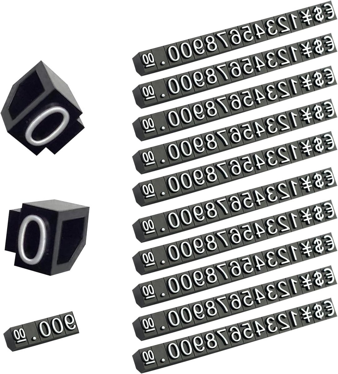 Verstelbare Digitale Prijsdisplay Cube voor Retail - 10 Stuks voor Prijsindicatie en Prijsetiketten