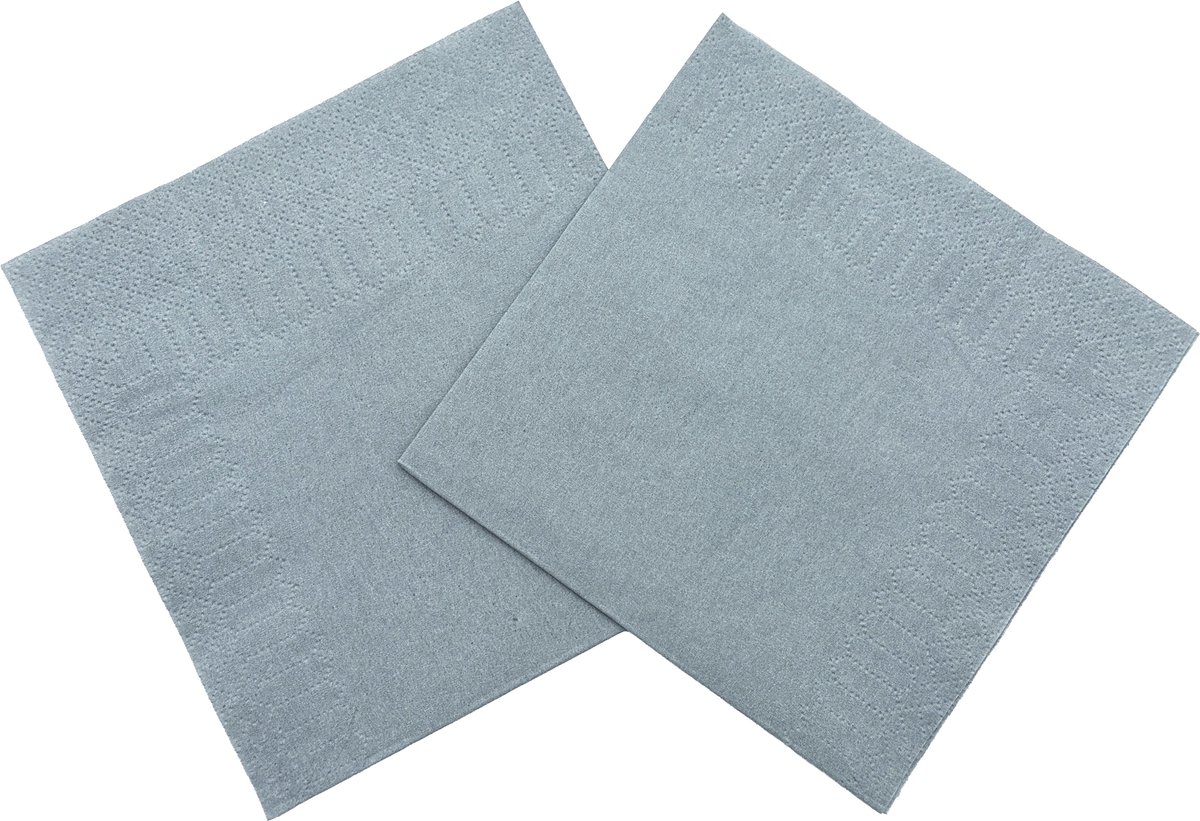 Servetten GRIJS 25 CM * 200 stuks * 1/4 vouw * FSC * 2-laags