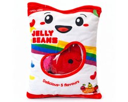 Snack Zakje met Mini Jellybean Pluche Knuffel 30 cm - Kawaii Kussen - Snack Plush Toy - TikTok knuffels voor kinderen jongens meisjes