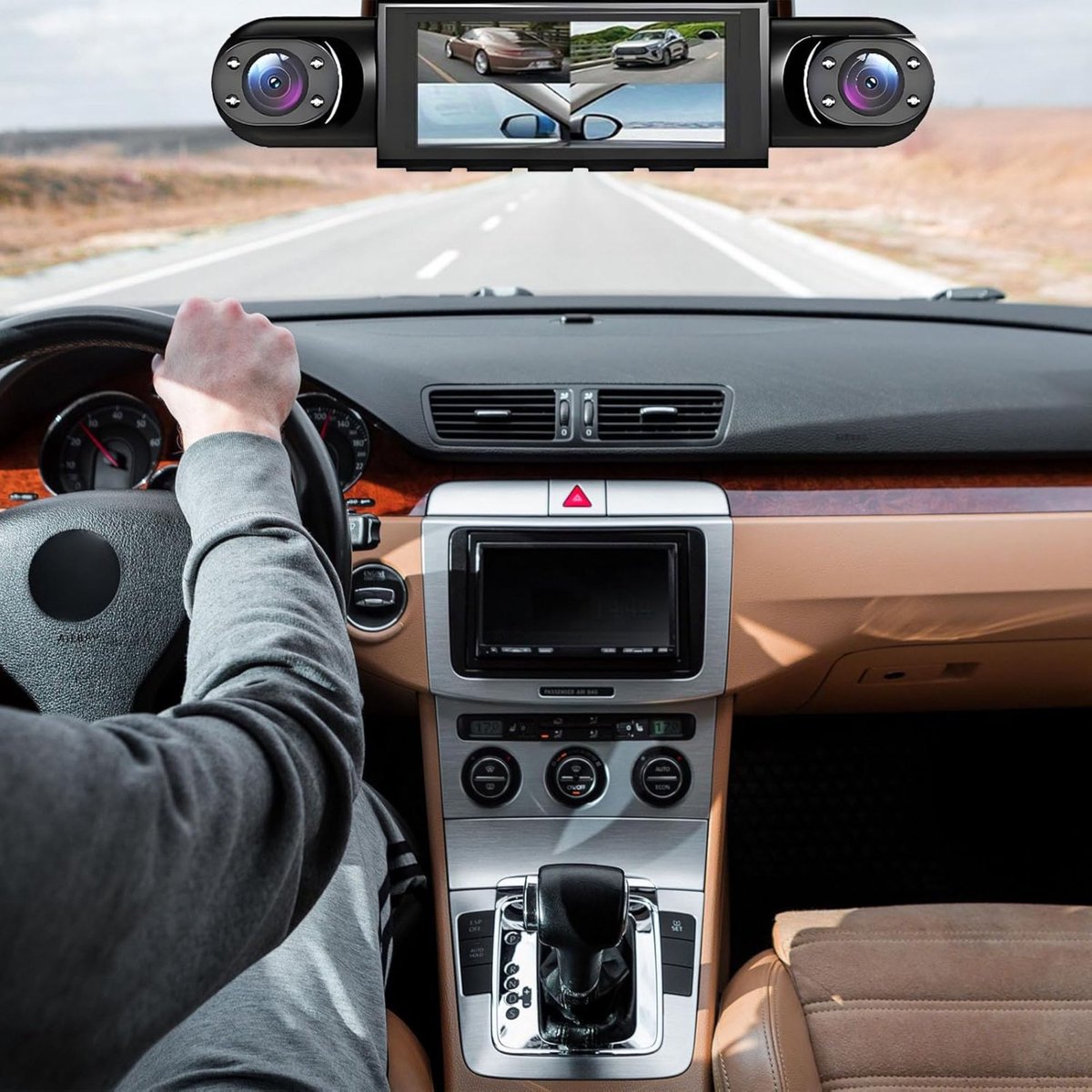 Vyzio - 360° Dashcam Auto - 4 Kanaals Rijrecorder - Voor, Achter & Zijkant - Full HD - Parkeermodus & Bewegingsdetectie - Nachtzicht - CAMERIK – foto 3