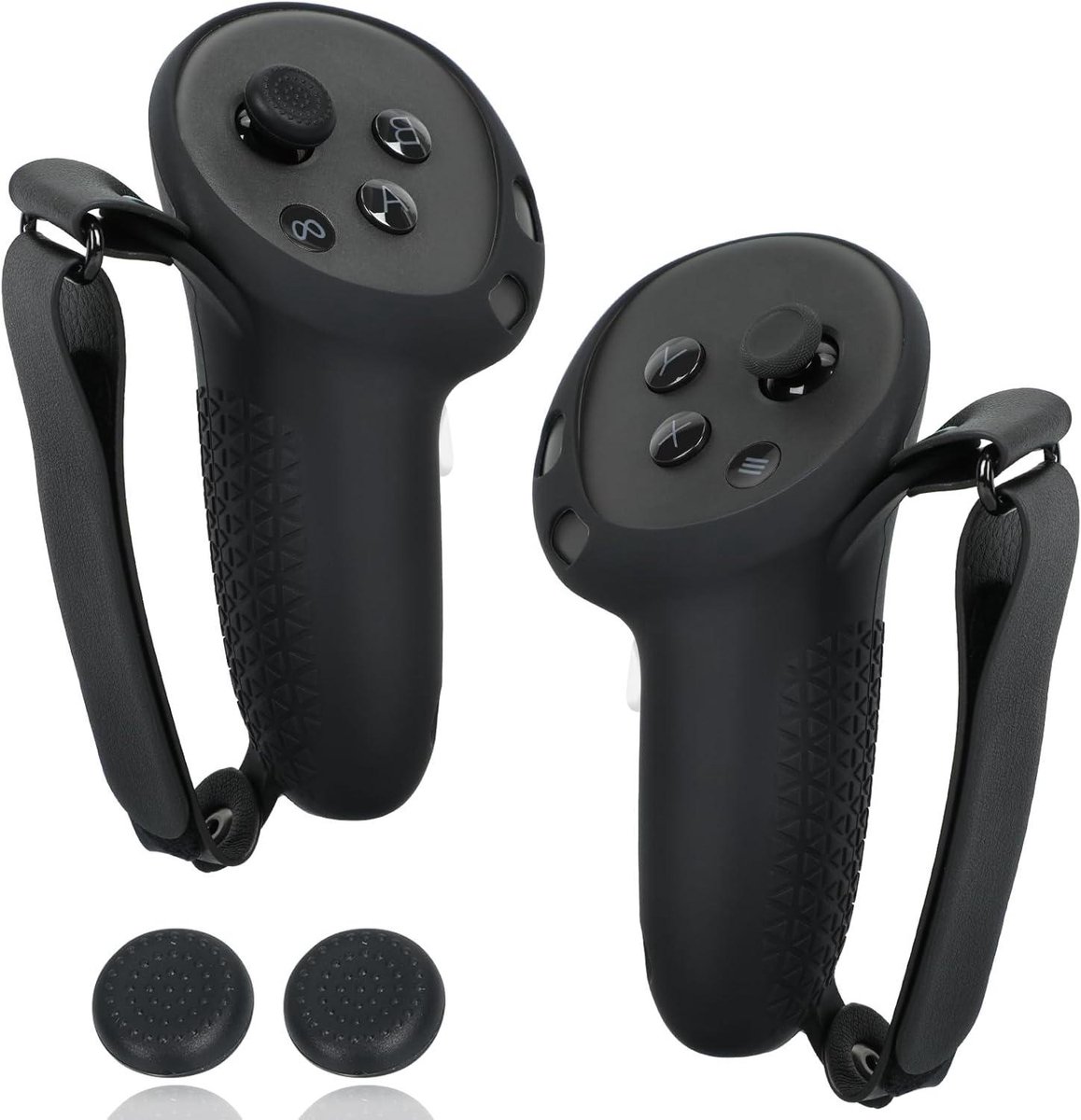 Controller Grips - Handvat Beschermers - VR Gaming - Anti-slip Textuur - 165 cm - Zwart