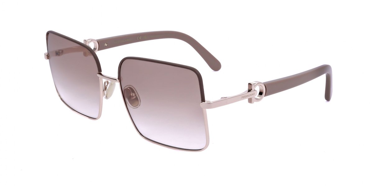 Ferragamo SF302SLN Rose gold/nude 60/18/140 WOMAN Zonnebrillen