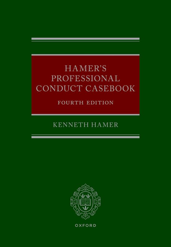 Hamer's Professional Conduct Casebook - cover