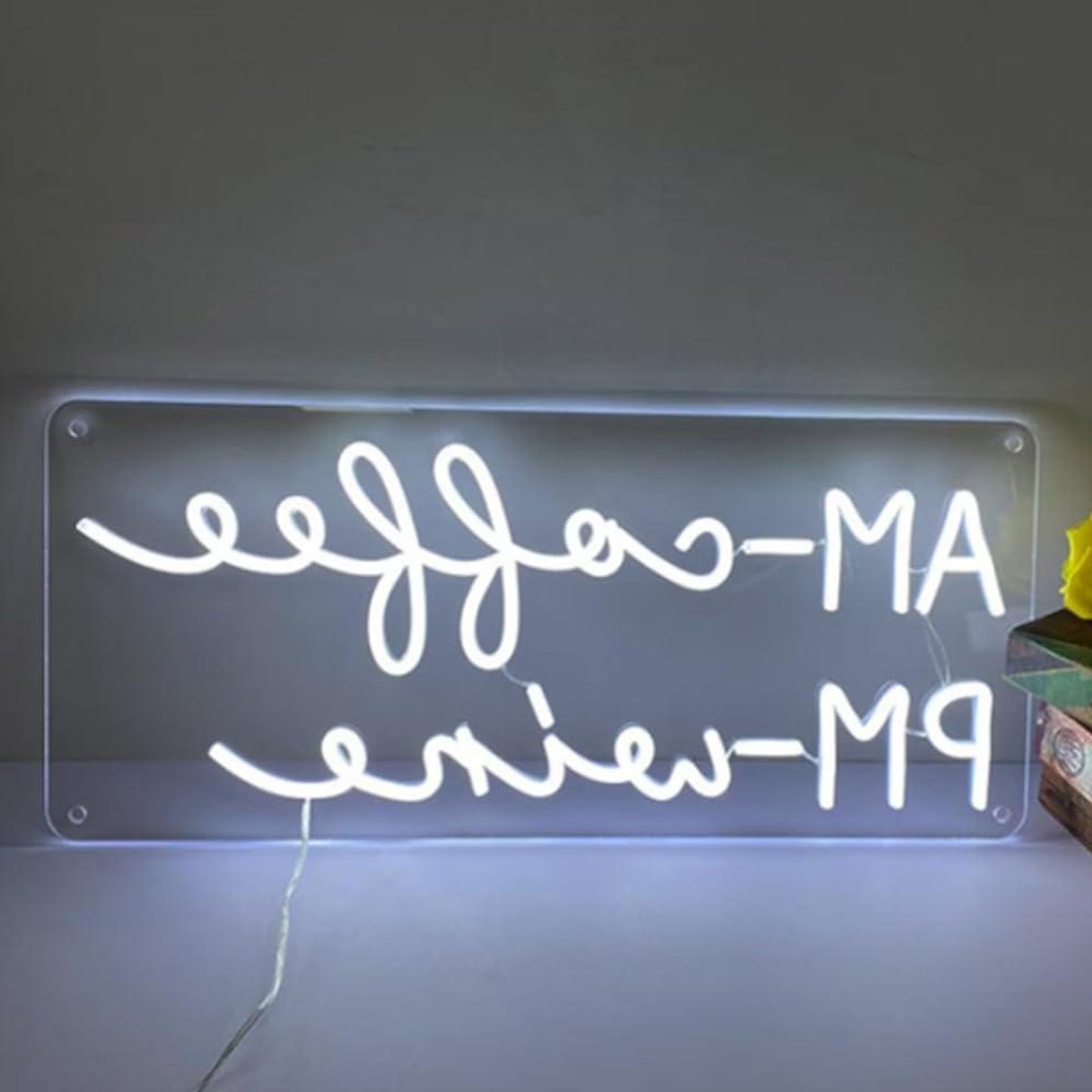 LED Neon Lamp - Decoratieve Verlichting - Sfeer Creëren - Flexibele LED Strips - 38x20 cm - Koffie & Wijn
