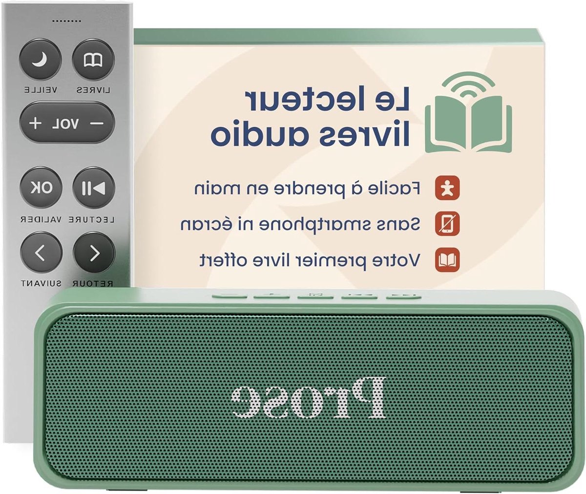 Audioboeklezer - Luisterapparaat - Ontspannen Luisteren - Schermvrije Ervaring - 480 Gram - Zwart