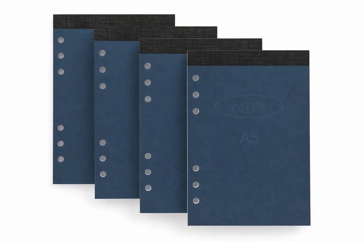 Kalpa 6200-14 A5 schrijfblok - Set van 4 stuks - Schrijfblok gelinieerd papier voor A5 Organizer