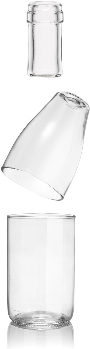 Rebottled - Treble - Set van 3 glazen - Clear