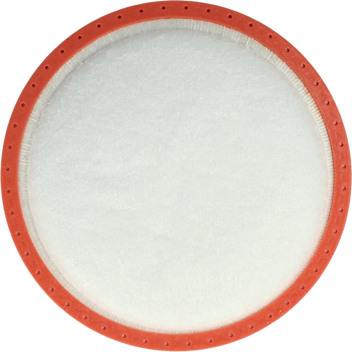 Voormotorfilter Stofzuiger - Motorfilter Motorbescherming - Motor Beschermen - Perfecte Pasvorm - 15 cm Diameter - Wit Oranje