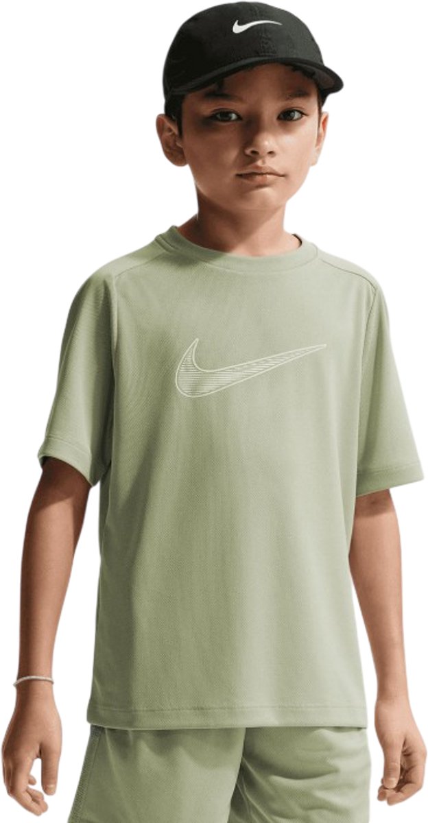 Nike Multi Swoosh T-Shirt Sparrenmist/ 128-137 Kids Wit