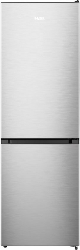 ETNA KCV587NRVS - Koel-en vriescombinatie - Vrijstaand - RVS - Energielabel A - 302l - Super Freeze - 35 dB - LED verlichting