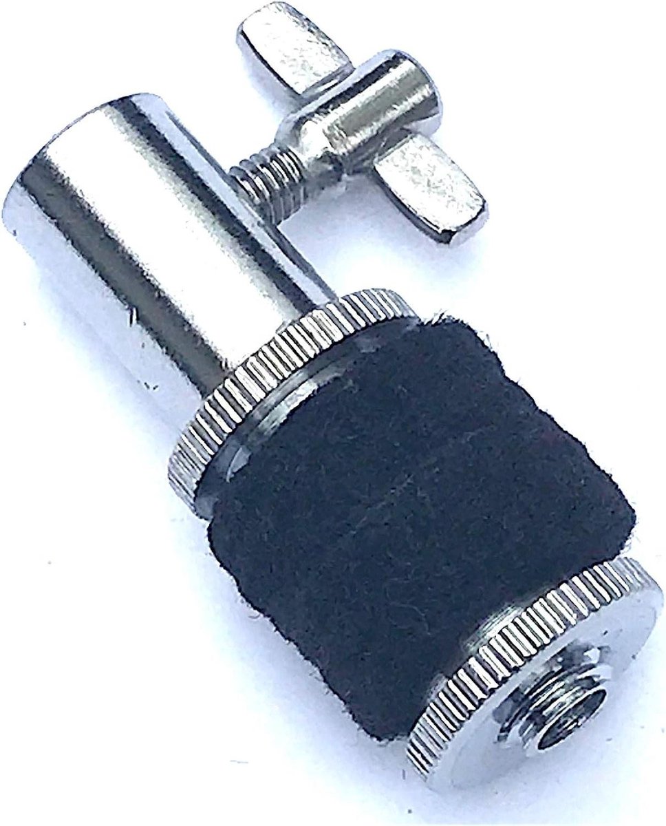 Koppeling Hoogte Hoed - Cymbal Houder - Drum Onderdeel - Verchroomd Staal - 6mm Gat - Chroom