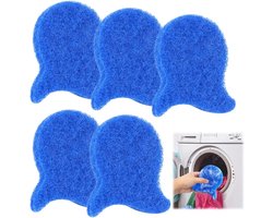 Set van 5 - Professionele Haarverwijderaar voor Wasmachine - Wasmachine Ontharingsballen - Anti-Klit Wasballen - Herbruikbare Pluizenvanger - Beschermt Kleding & Bespaart Droogtijd