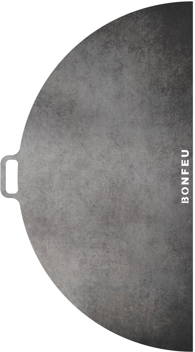 BonFeu BonPlancha Demi-plancha 80 cm - Plaque de cuisson pour vasque à feu 80 cm